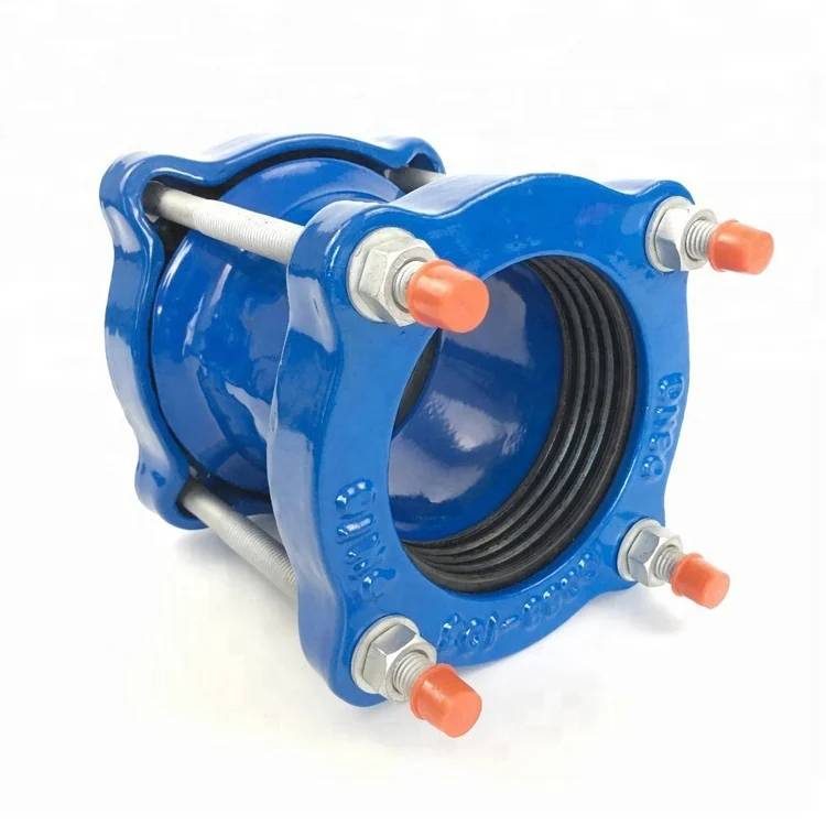 ISO2531 Wide Range Flexible Gibault Joints Ductile Cast Iron DI Universal Coupling for PVC Pipes