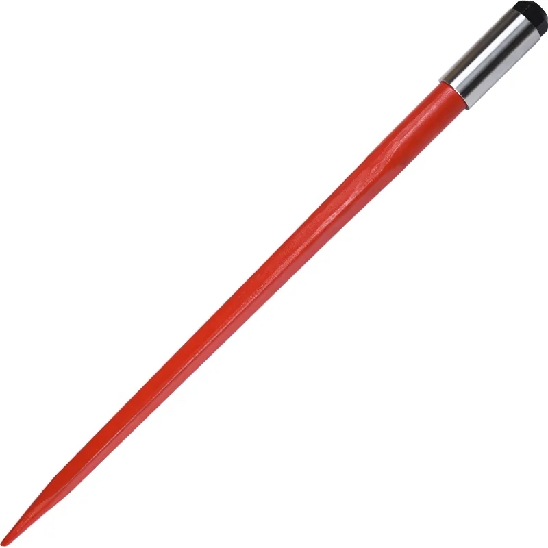 Black Coated Bale Forks Bale Hay Spike with Hex Nut and Sleeve for Buckets Tractors Loaders Siat ISO9001 Loader Tines Bale Spear