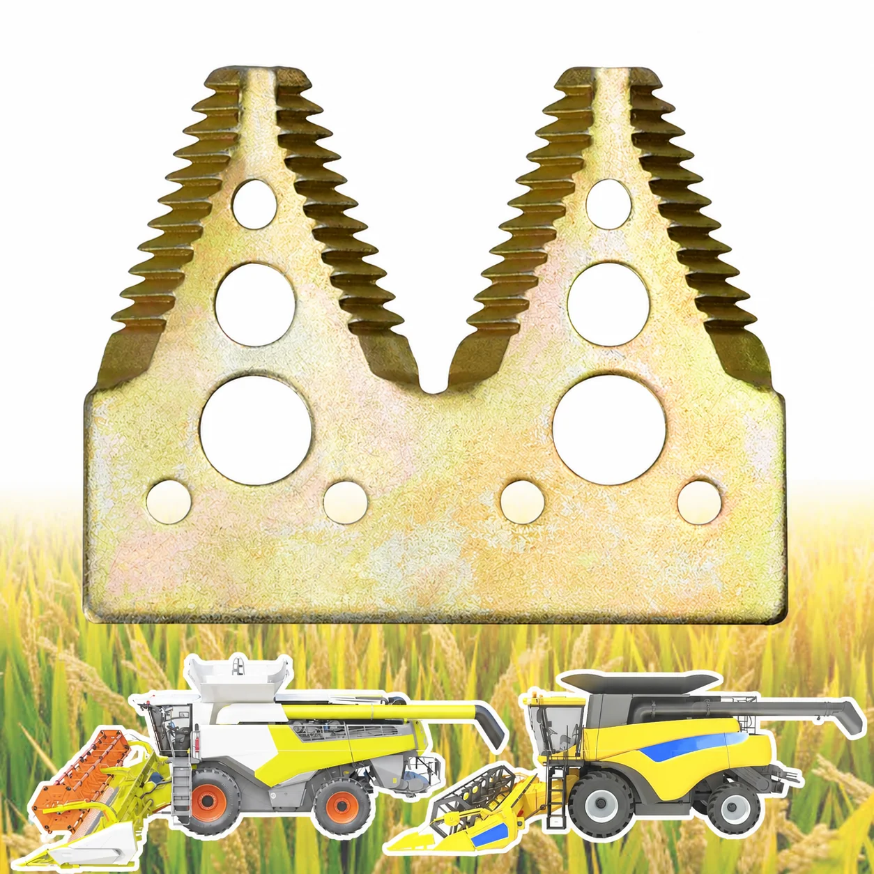 ABLSON Cut-Outs Double-Ended Harvester Knife With Harvester Spare Parts Apply to Kubota Dc 70 for Parts Cnh New Holland