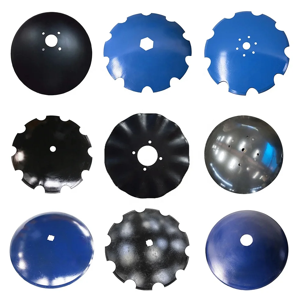 Agricultural Cultivator Spare Parts Disc Harrow Blades High Carbon 65Mn Steel Plow Discs for Soil Preparation