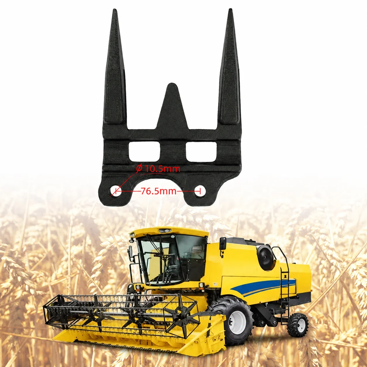 ABLSON Forged Finger Triple Prong Harvester Knife Guard With Combine for Claas Apply to New Holland Harvester Spare Parts