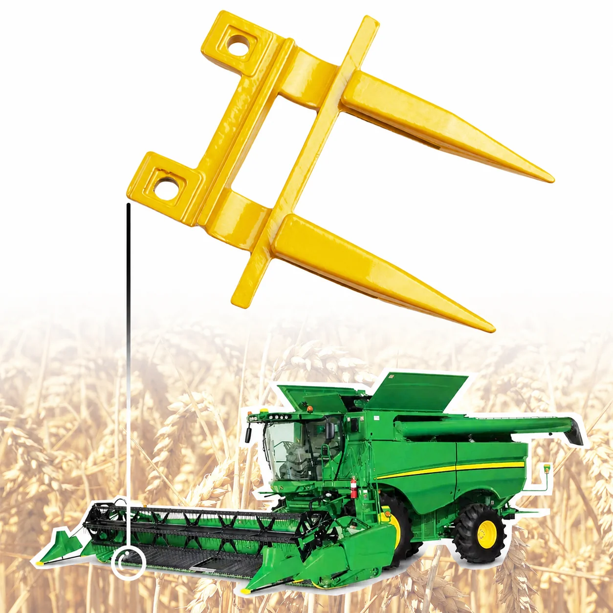 ABLSON Forged Finger Harvester Knife Guard Parts for Combine Harvester With Harvest Knife for Kubota M9540 Johndeere Parts