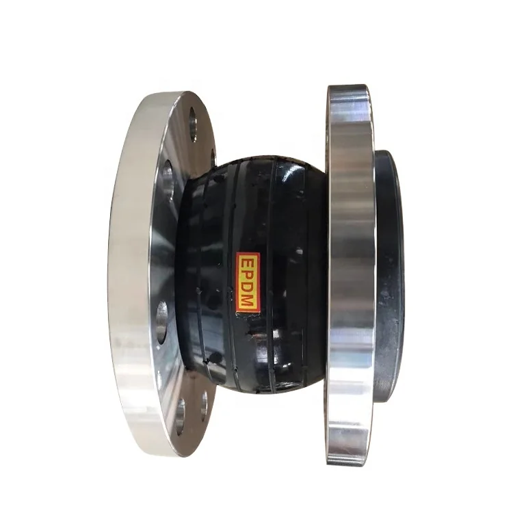 Corrosion Resistant Single Sphere Ss304 Flange Connector Flexible Joint Rubber Expansion Bellows