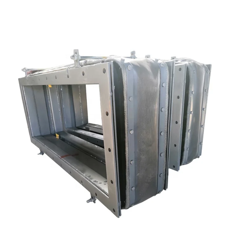 air Compensator High Temperature Nonmetal Circular Rubber Duct Expansion Fabric Joint With Flange