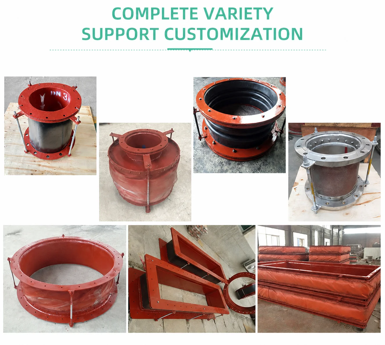 Rectangular Flue Pipe Non Metal Fiber Expansion Joint Fabric Compensator
