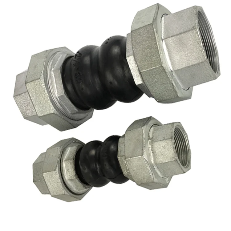 Union EPDM Thread Connected Pipe Coupling Sphere Rubber Expansion Joints Compensator