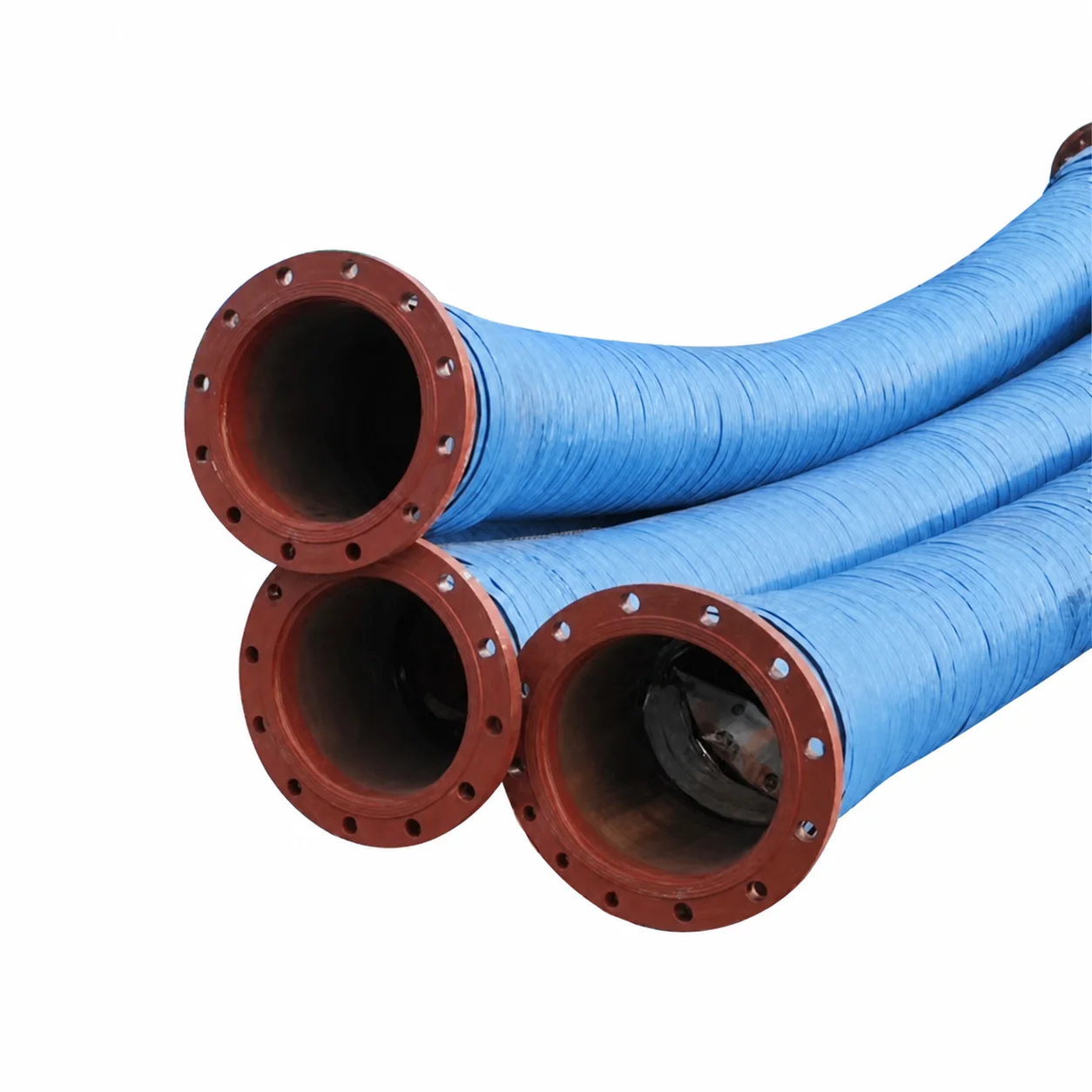 Pipe 8 Inch 12 Inch Diameter 300psi Hydraulic Braided Epdm Flexible Dredging Rubber Hoses with Flange End