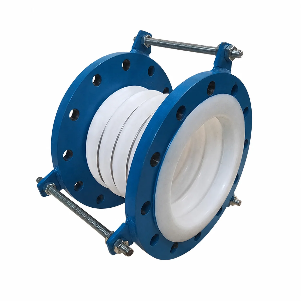 Corrosion Resistance Carbon Steel Painting Flange Full PTFE Flexible Metal Bellows Expansion Joint