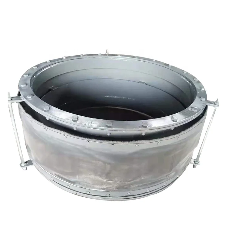 air Compensator High Temperature Nonmetal Circular Rubber Duct Expansion Fabric Joint With Flange