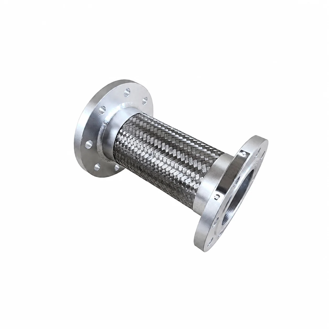 High Pressure SS316L Stainless Steel Flanged Corrugated Pipe Flexible Metal Braided Hose for Steam Boiler Line