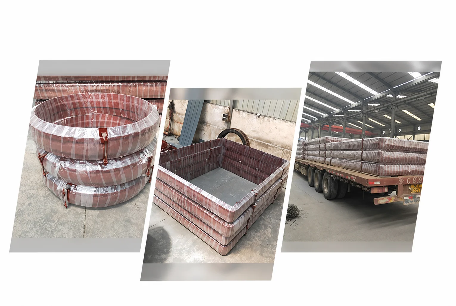 Rectangular Flue Pipe Non Metal Fiber Expansion Joint Fabric Compensator