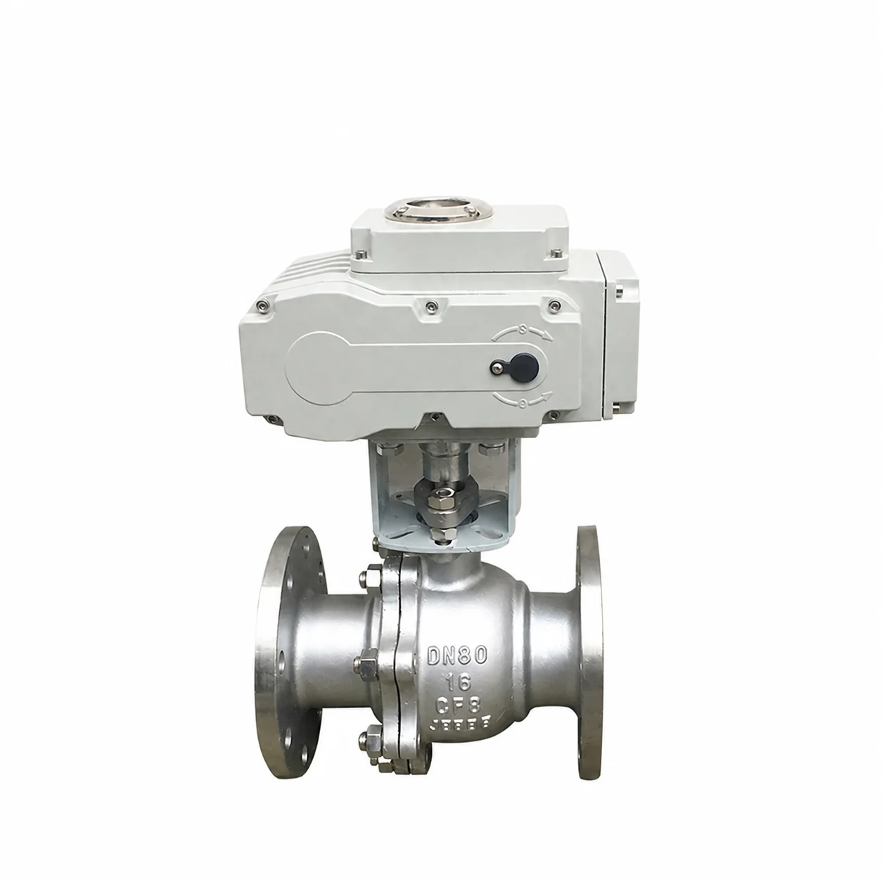 24V Stainless Steel Electric Actuator Motorized Water Flow Control Ball Valve