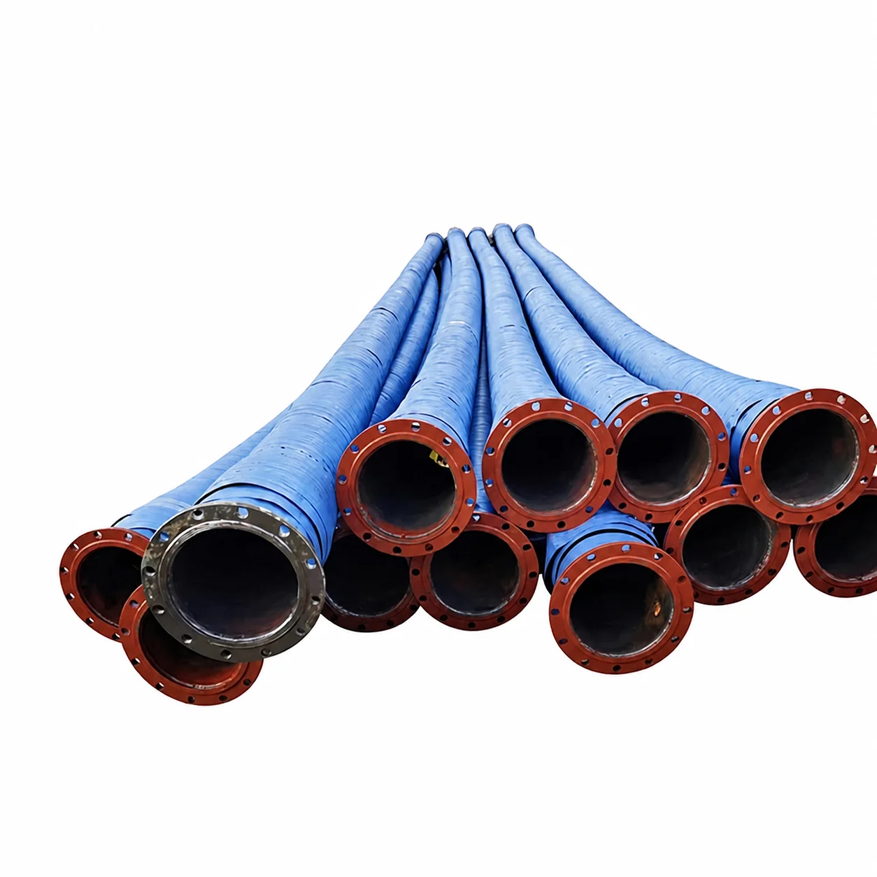 Wear Resistance Flexible Large Diameter Dredging Hose with Flange Steel Wire Reinforced Rubber Hos