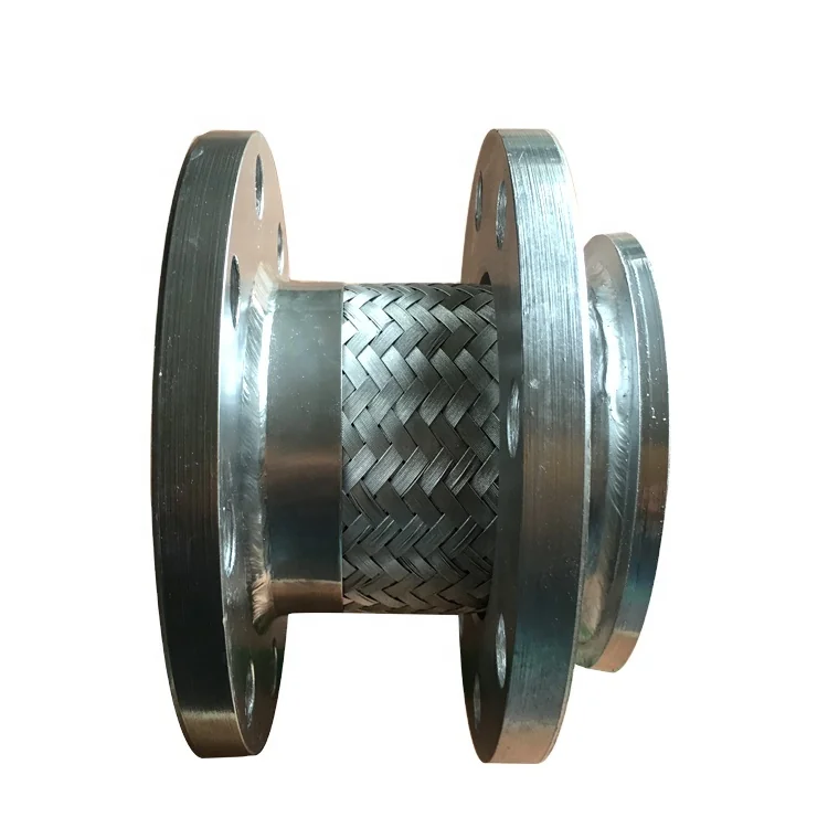 Braided Corrugated Expansion Joint Stainless Steel Flanged Bellow 4 3 Inch Flexible Metal Hoses