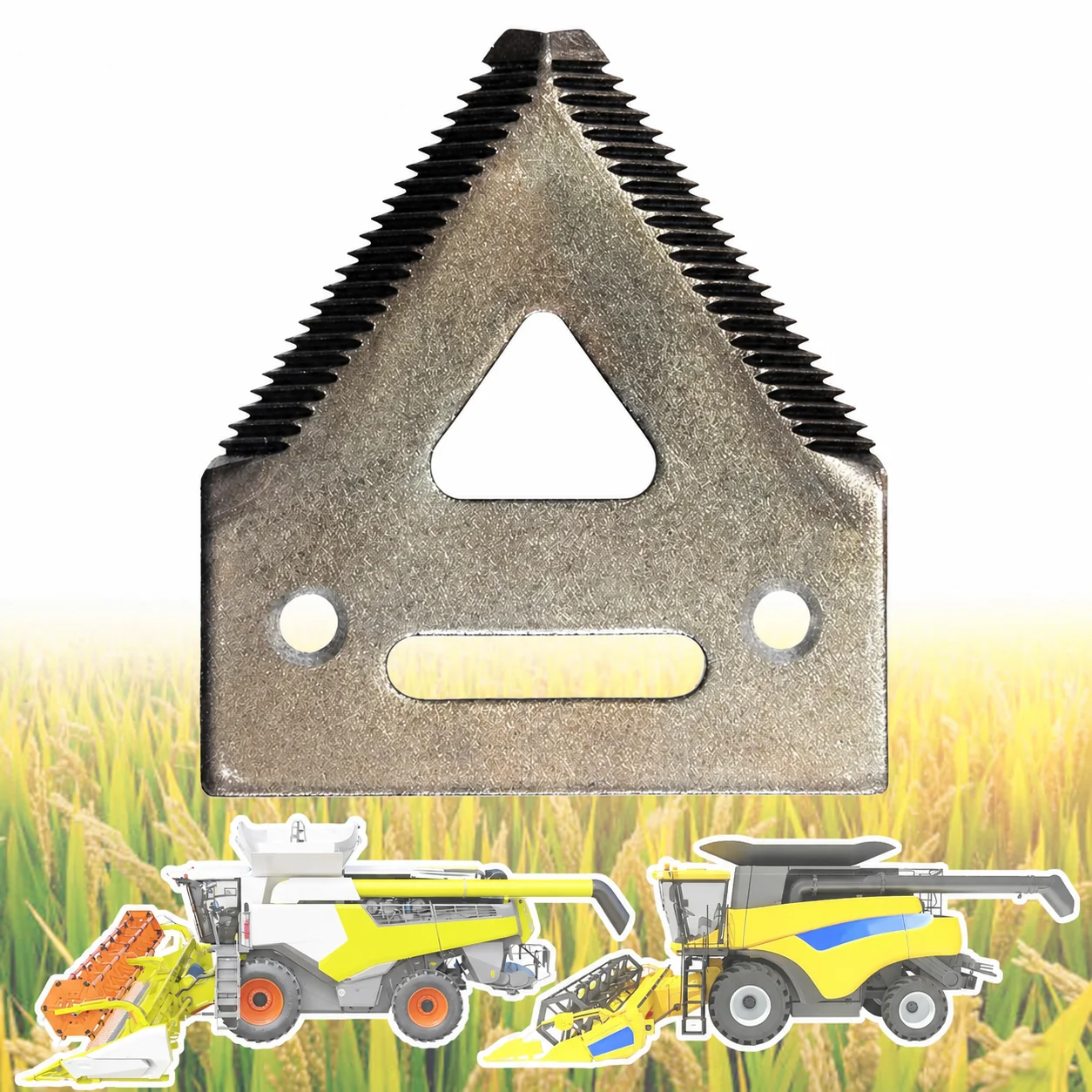 ABLSON Cut-Outs Combine Blade for Kubota Harvester Apply to Claas Fit for John Deere for Cnh Parts