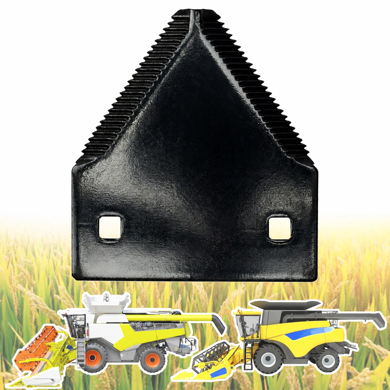 ABLSON Combine Blade With Blade Harvest Knife Harvester Fit for John Deere Combine Parts Apply to Cnh Parts for Kubota Dc 70