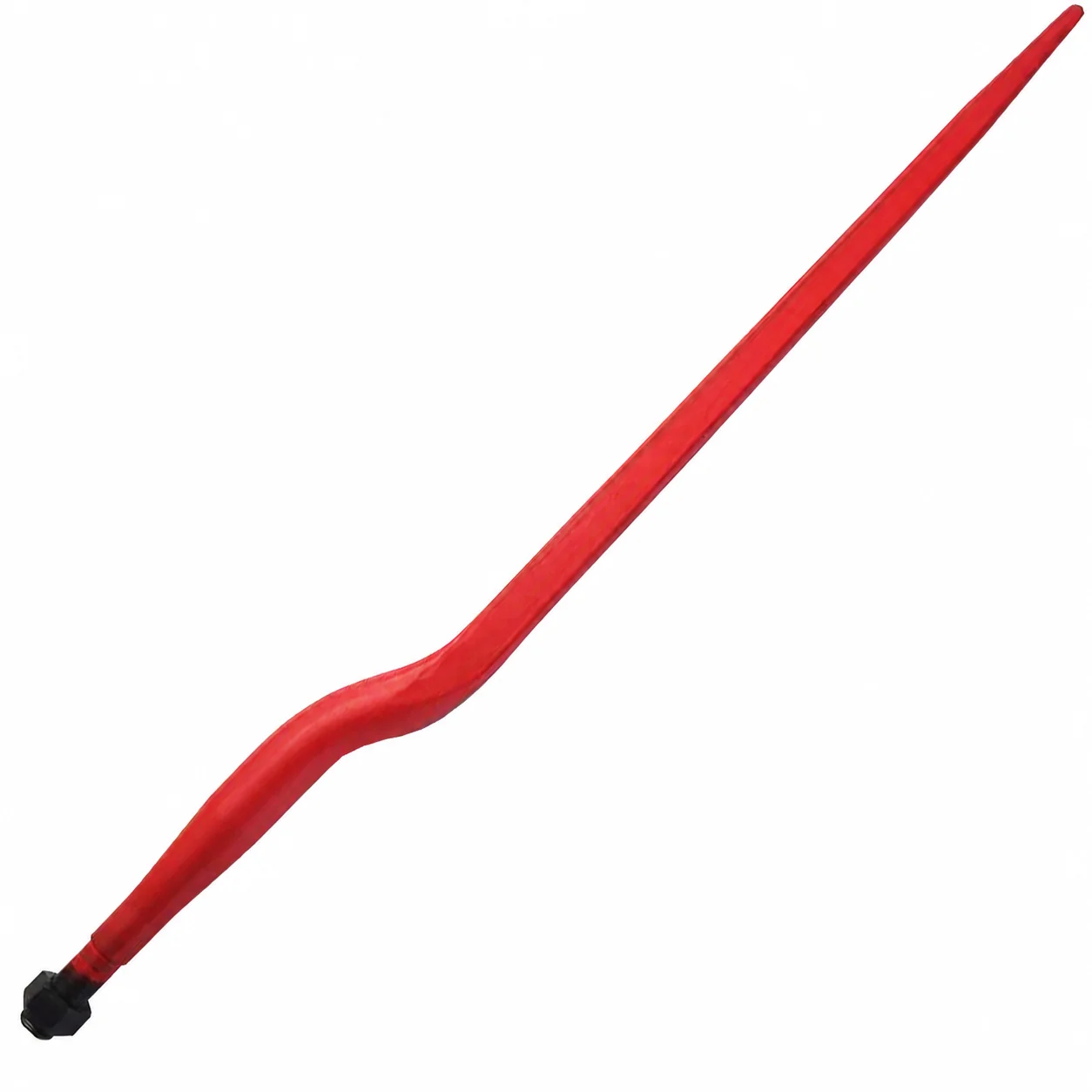 Length 820 Diameter 1-3/8 in Hay Loader Replacement Parts Loader Tines Hay Bale Spear Cranked Tine for Tractor 36*820