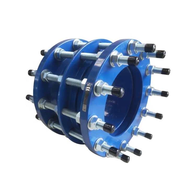 Adjustable Pipe Fitting Connector Ductile Cast Iron Double Flanged Dismantling Joint