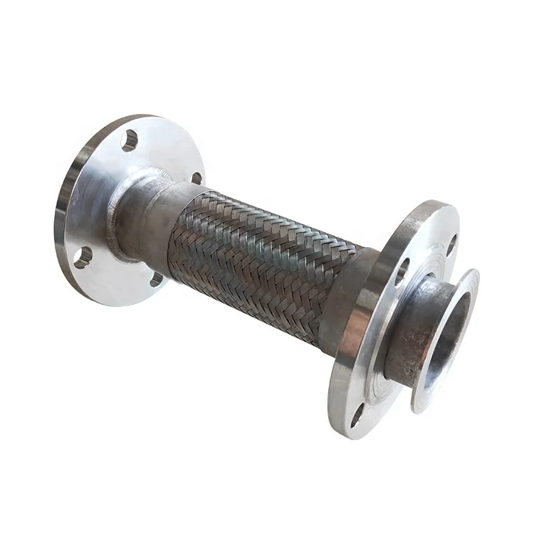 Pipe Connection Ss304 Wire Mesh Stainless Steel Flexible Bellow Metal Flange Braided Hose