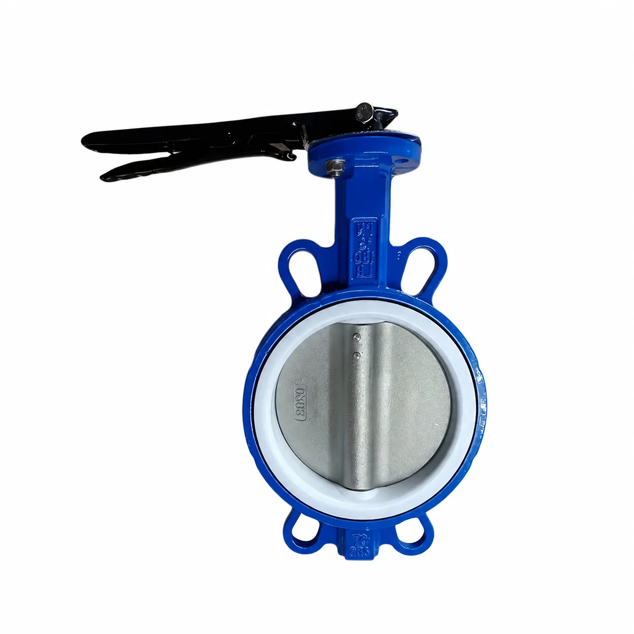 4 Inch DN60 PN16 Manual Ductile Cast Iron Seal Ptfe Wafer butterfly Valve
