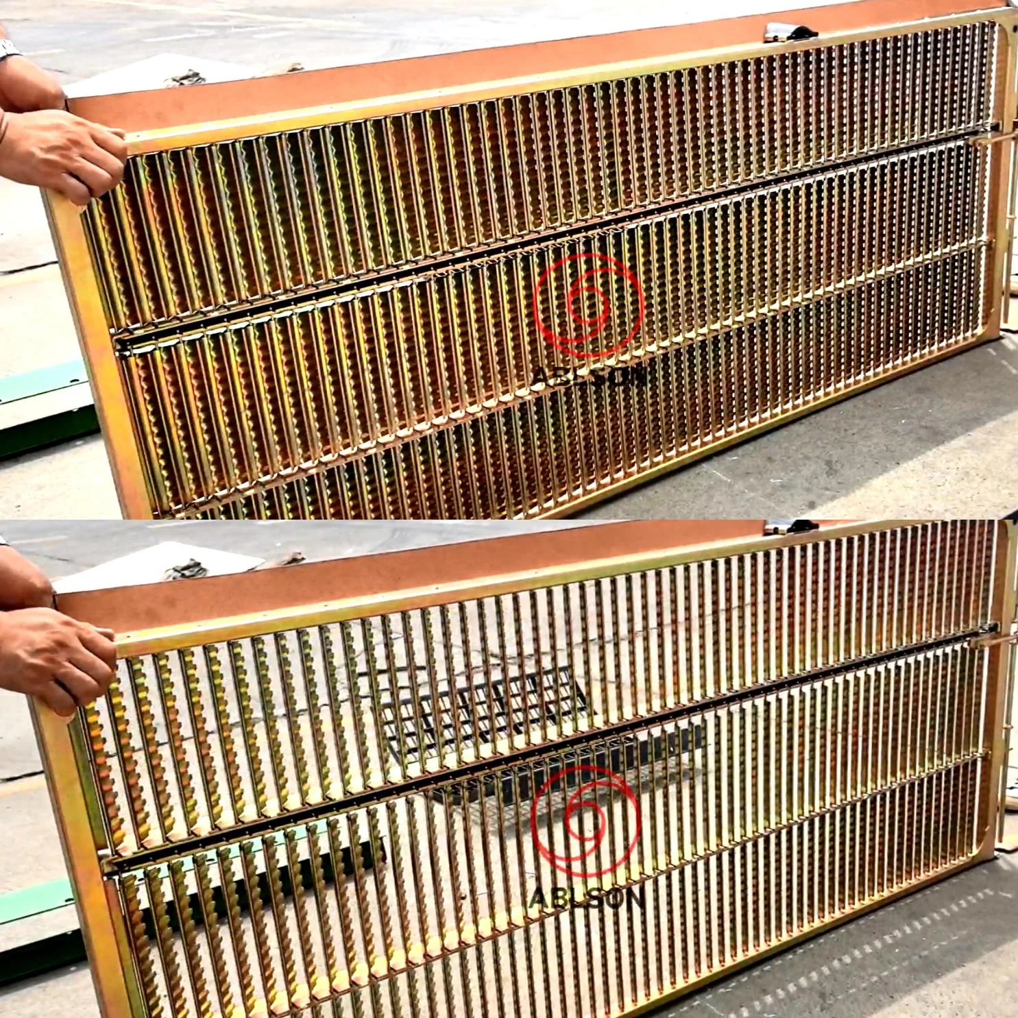 Galvanized Anti-Clog Grain Sieve Fish Scale Screen Combine Harvester Cleaning System Parts for Agricultural Harvest Machinery
