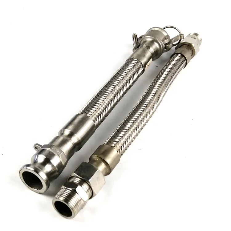 Runtaida Customized Stainless Steel 304 Threaded Connection Flex Wire Braid Flexible Metal Hose
