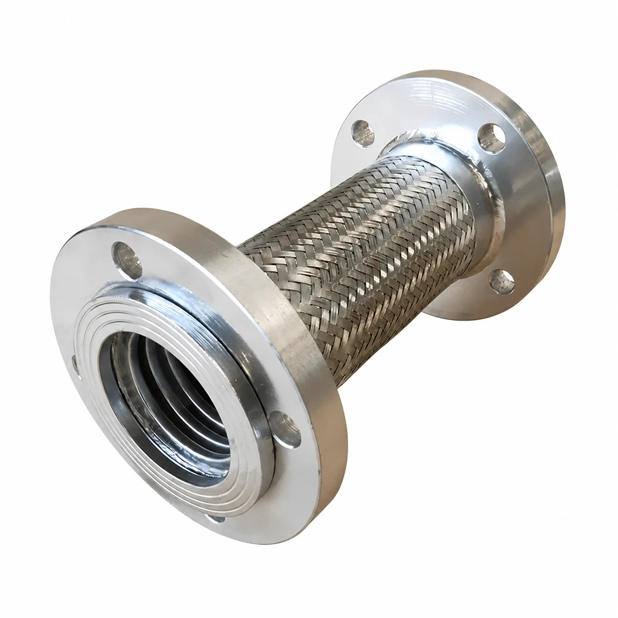 Braided Metal Bellow Corrugated Flange Joint Flexible Stainless Steel Hose