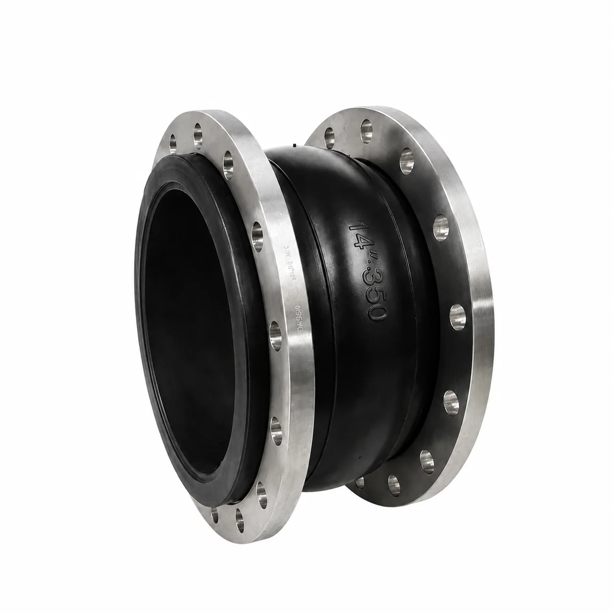 Single Sphere Forged DIN PN16 Flanged EPDM Flexible Rubber Expansion Joint Coupling for Industrial Pipeline