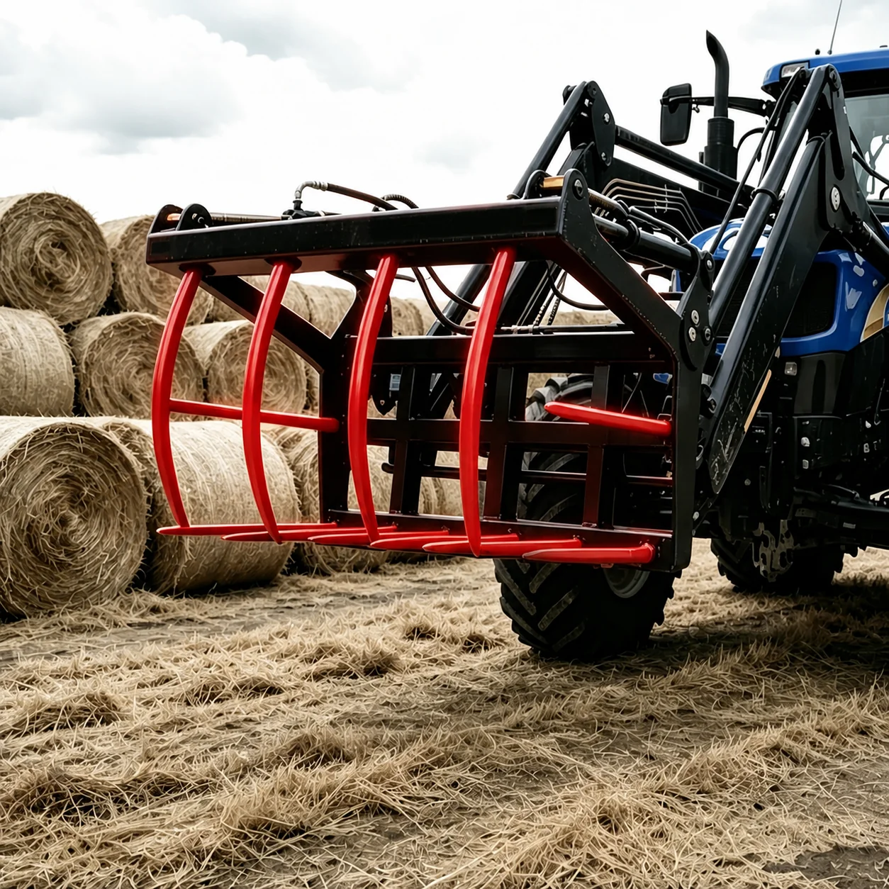 Fast Delivery Hot Models Customization Loader Fork Forged Steel Hay Pitchfork for Straight Curved and Cranked Farms Pastures