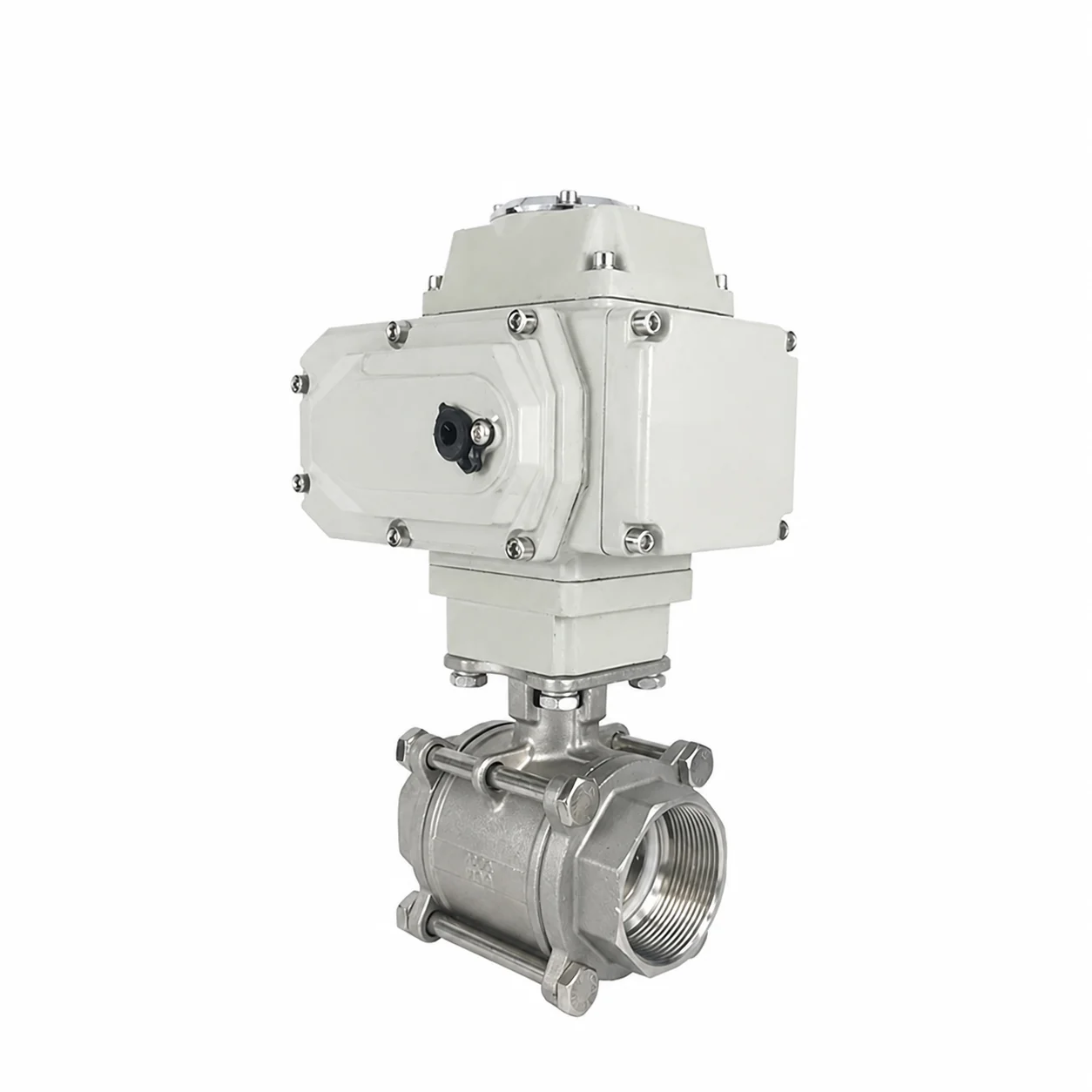 12V 24V 220V 3 Pcs Stainless Steel Electric Actuator Motorized Water Flow Control Ball Valve
