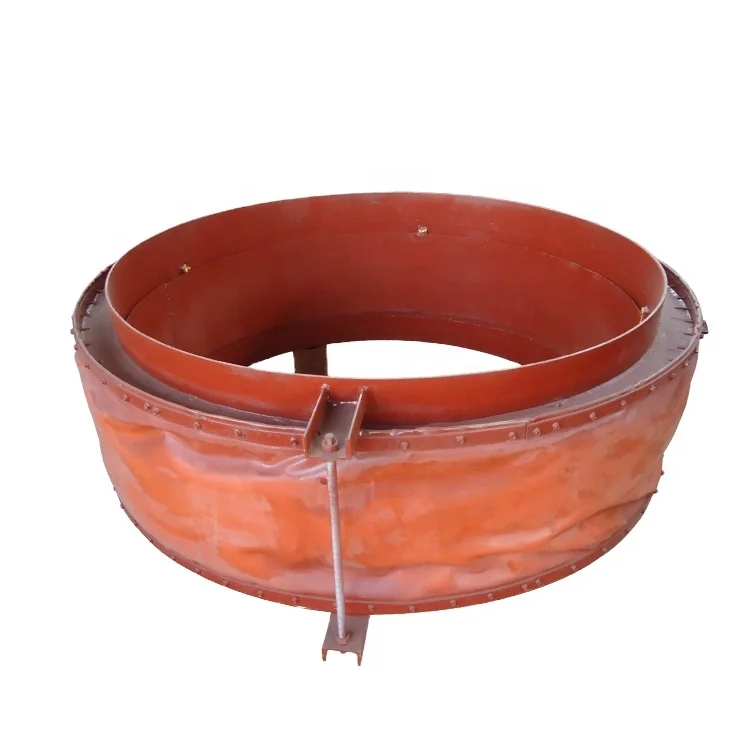 air Compensator High Temperature Nonmetal Circular Rubber Duct Expansion Fabric Joint With Flange