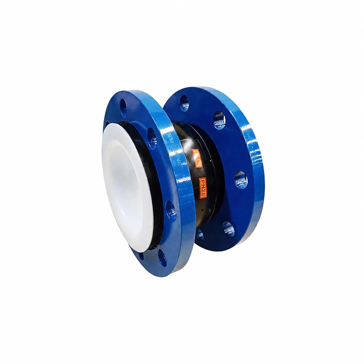 Single Sphere Flanged Flexible PTFE Lined NBR or EPDM Rubber Expansion Joint