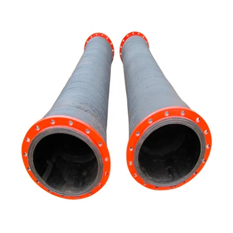 Flange Type Drainage Mud Sand Delivery Project Dredging Rubber Water Suction Discharge Hose