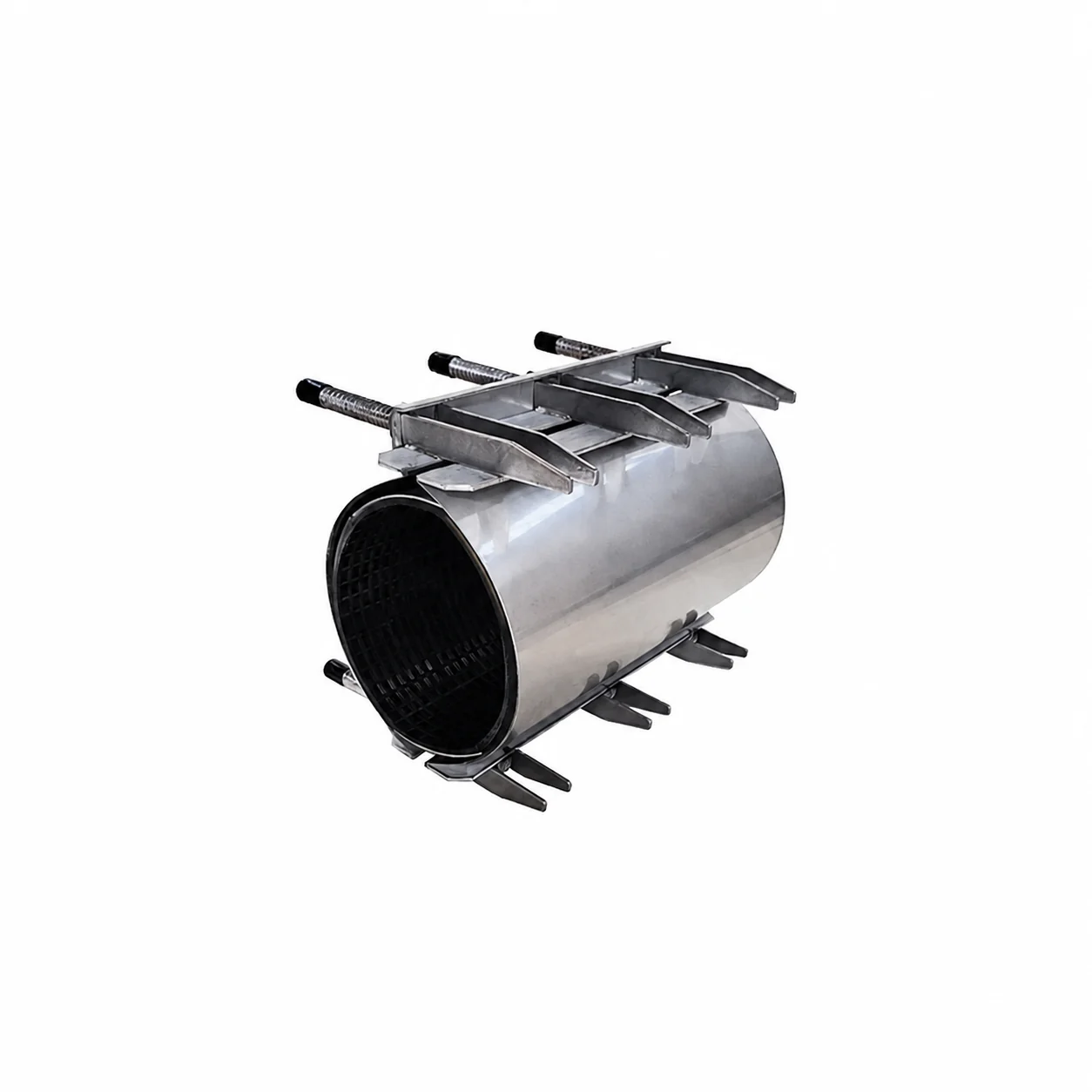 Heavy Duty Full Stainless Steel Pipe Wide Range Split Sleeve Joint Coupling repair clamp for Water Pipeline