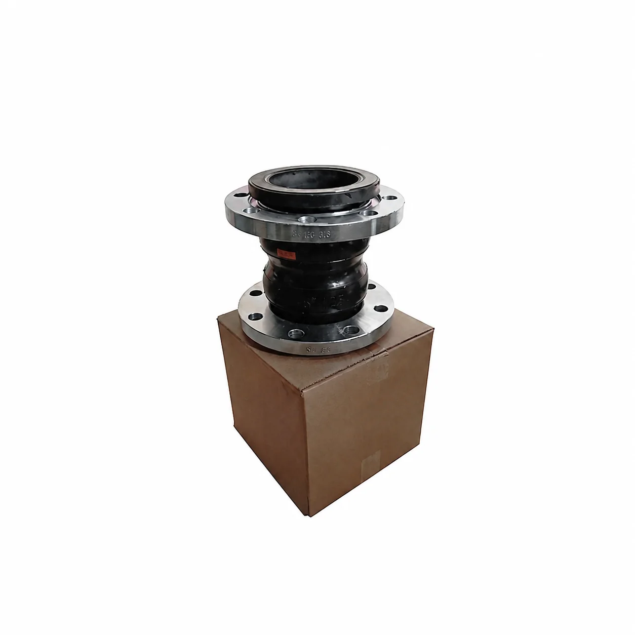 Jis Standard Pn16 SS304 Galvanized Flange Epdm Double Sphere Compensator Flexible Galvanized Rubber Expansion Joint