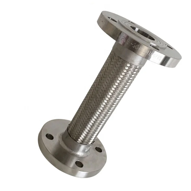 SS304 300 Flange Joint Corrugated Air Condition Gas Connection Metal Flex Flexible Braided Hose