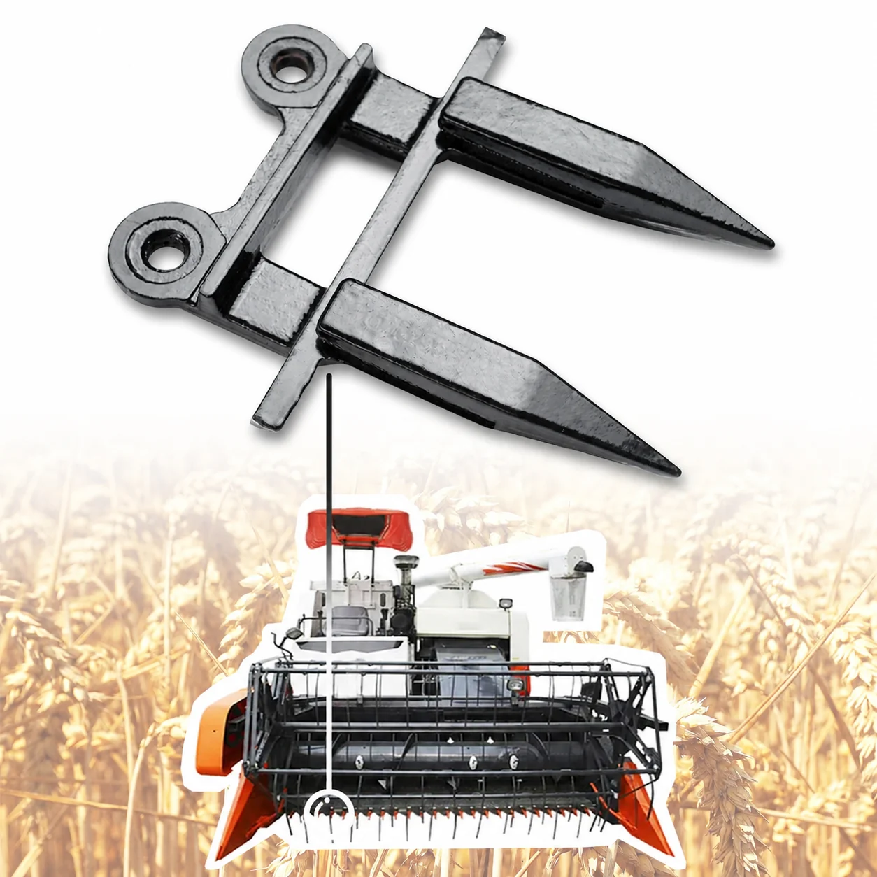 ABLSON Forged Finger Harvester Knife Guard With John Deere Combine Harvester Parts Apply to Claas Spare Parts for Kubota Dc 70