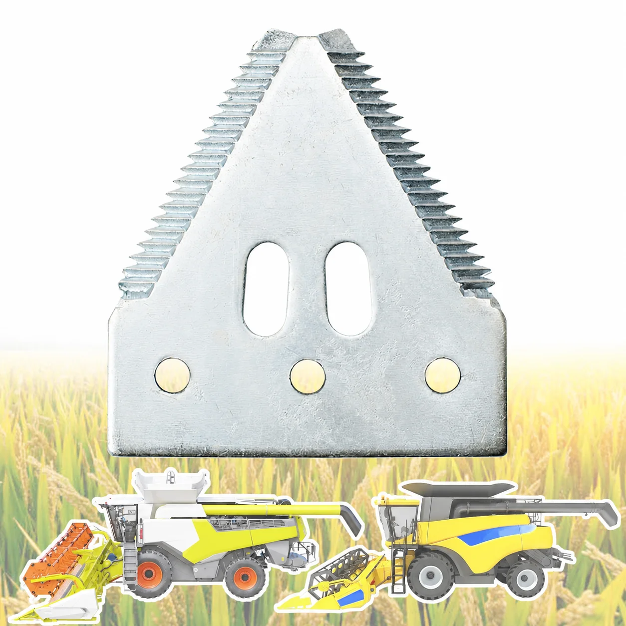 ABLSON Cut-Outs Combine Blade With Harvester Blade Fit for New Holland Harvester Parts Fit for Claas Apply to Cnh Parts