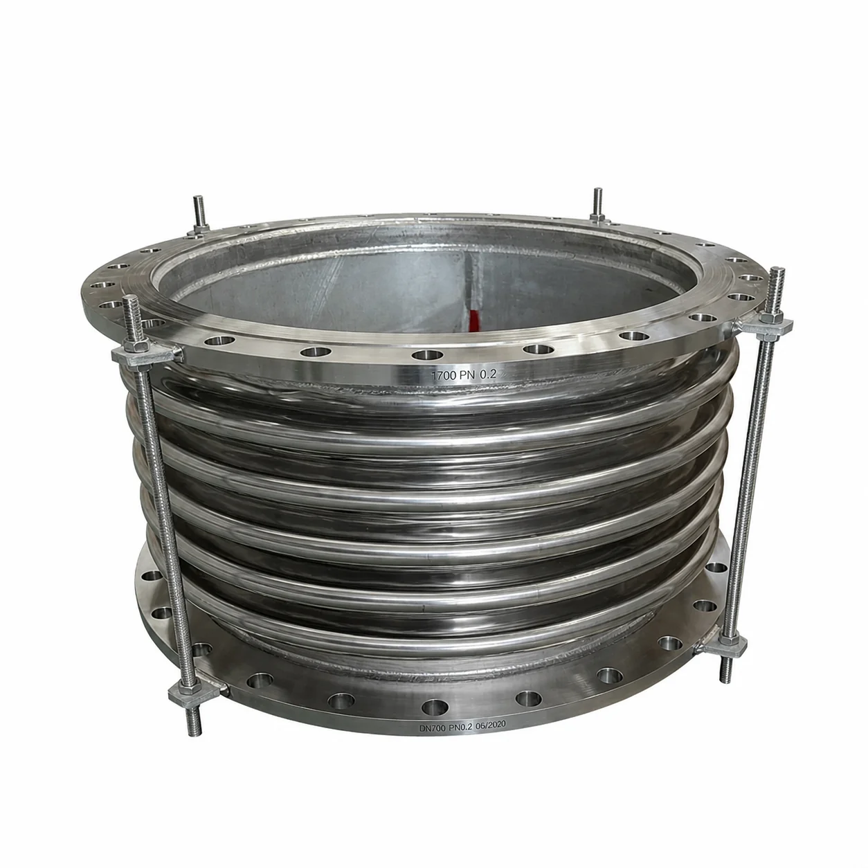 Telescopic Wave 160mm Diameter Stainless Steel Flexible Corrugated Compensators Bellows