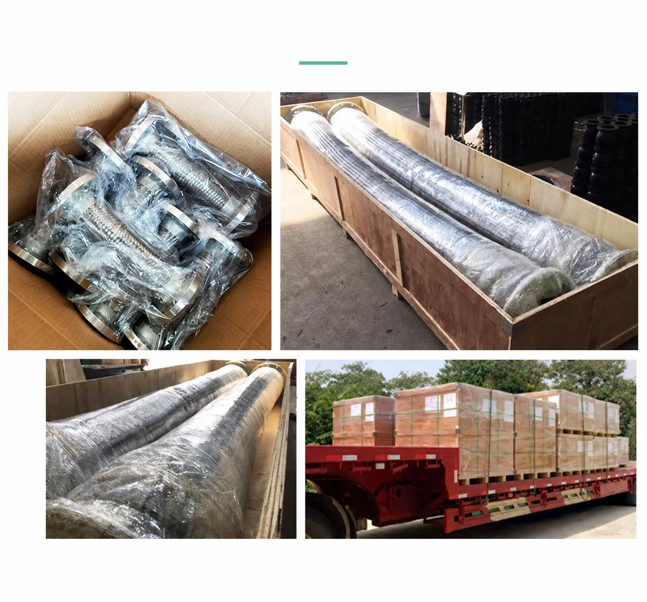 Industrial Braided Stainless Steel Flexible Metal Hose with Loose Flange Flexible Pipe Connector for Gas Oil