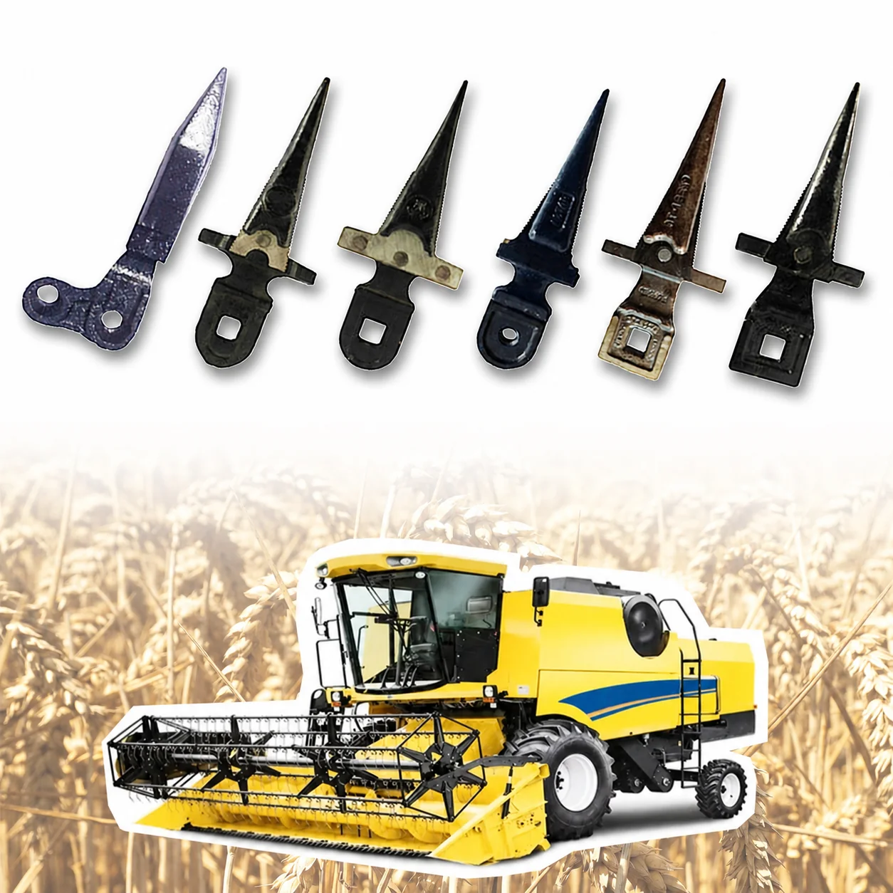 ABLSON Forged Single Harvester Knife Guard With Combine Harvester Parts for John Deer for Kubota Manufacturers Parts for Claas