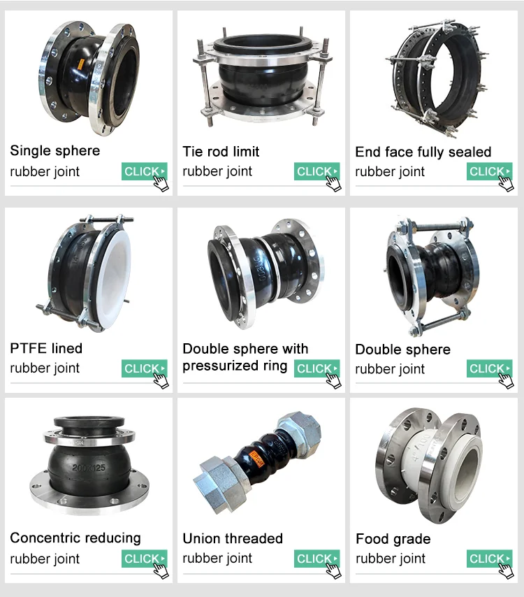 Threaded EPDM Flexible Rubber Joint for Water Supply Pipeline Systems