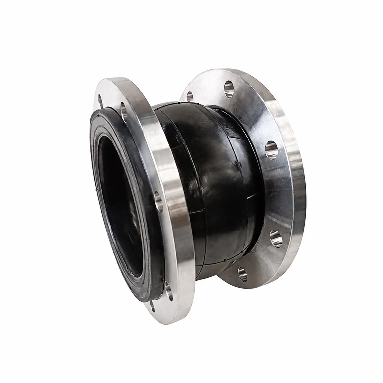 High Pressure Flexible Pipe Coupling Shock Absorber Single Sphere Flanged Rubber Expansion Joint  for Water Supply