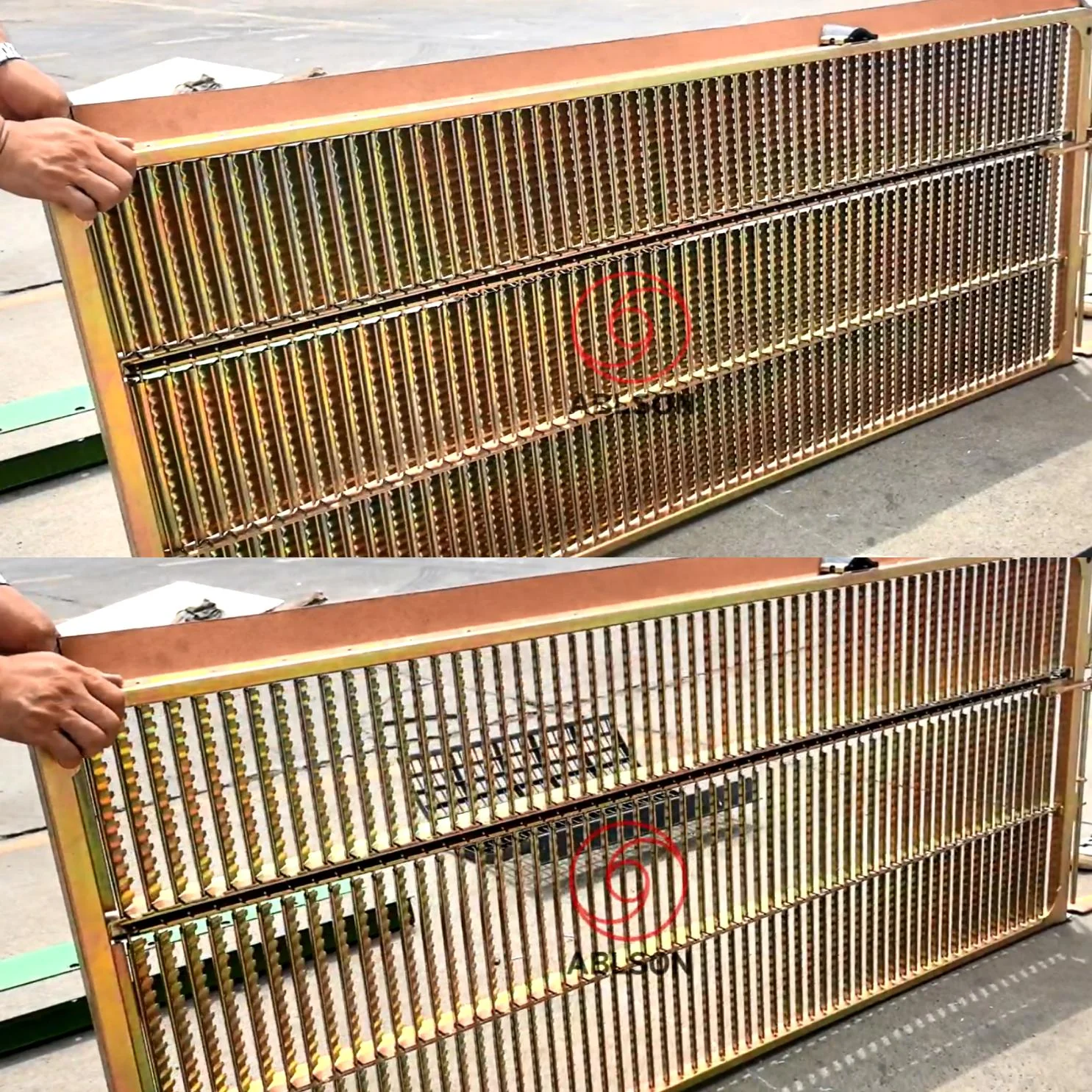Combine Harvester Spare Parts Adjustable Grain Sieve Fish Scale Screen for Wheat Corn Rice Soybean Cleaning Sieving System