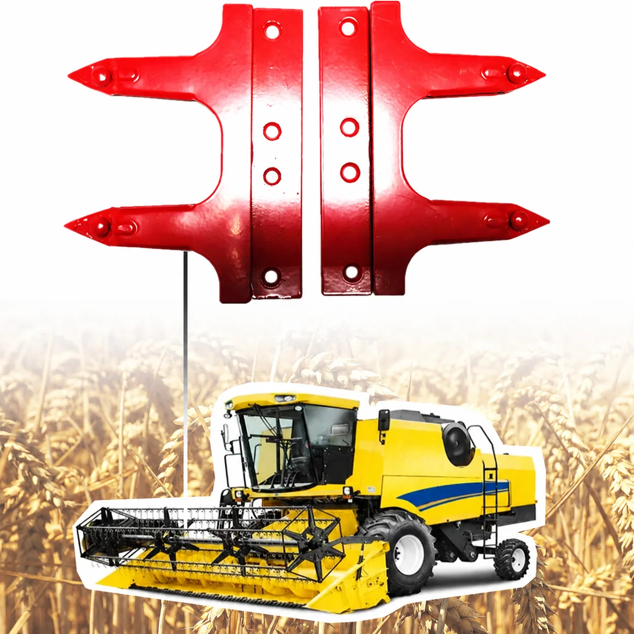 ABLSON Forged Rivet Harvester Knife Guard for New Holland Harvester Parts Apply to Case IH for Claas Combine Harvester Parts