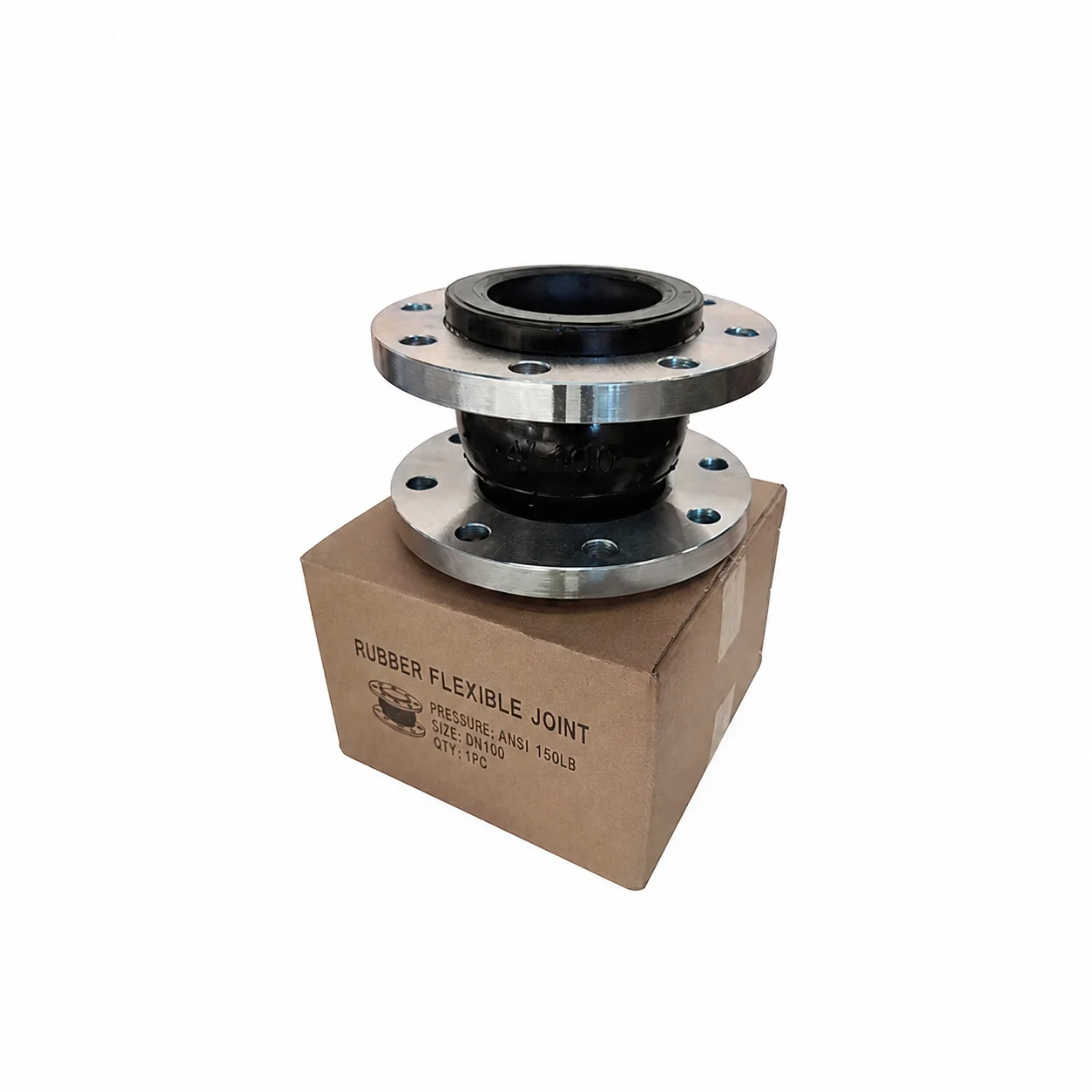 ANSI 150LB OEM ODM Stainless Steel Flange Type Single Ball Rubber Expansion Joint