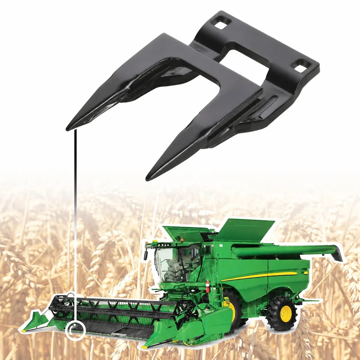 ABLSON Forged Rivet Knife Guard for New Holland Harvester Spare Parts for Combine Harvester Apply to Kubota Dc 70