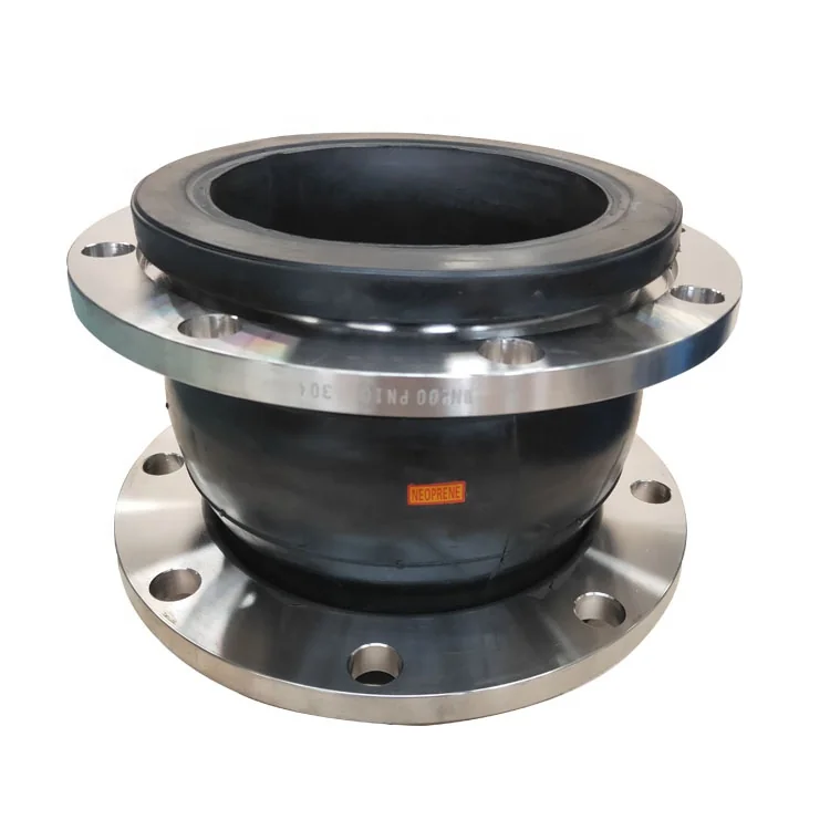 Runtaida Flexible Bellow Anti-vibration Stainless Steel Flange Single Ball Rubber Joint