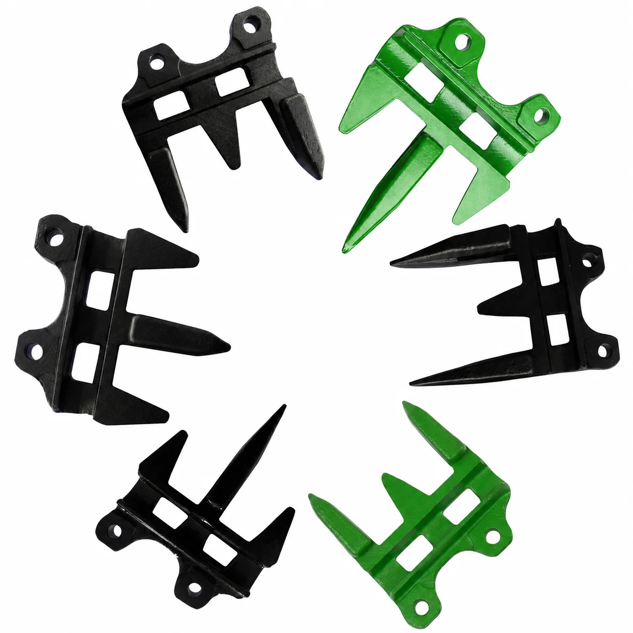 ABLSON ARMOR Casting Forging Combine Harvester Parts Triple Prong Knife Section Finger Spare Part Reaper Harvester Knife Guard