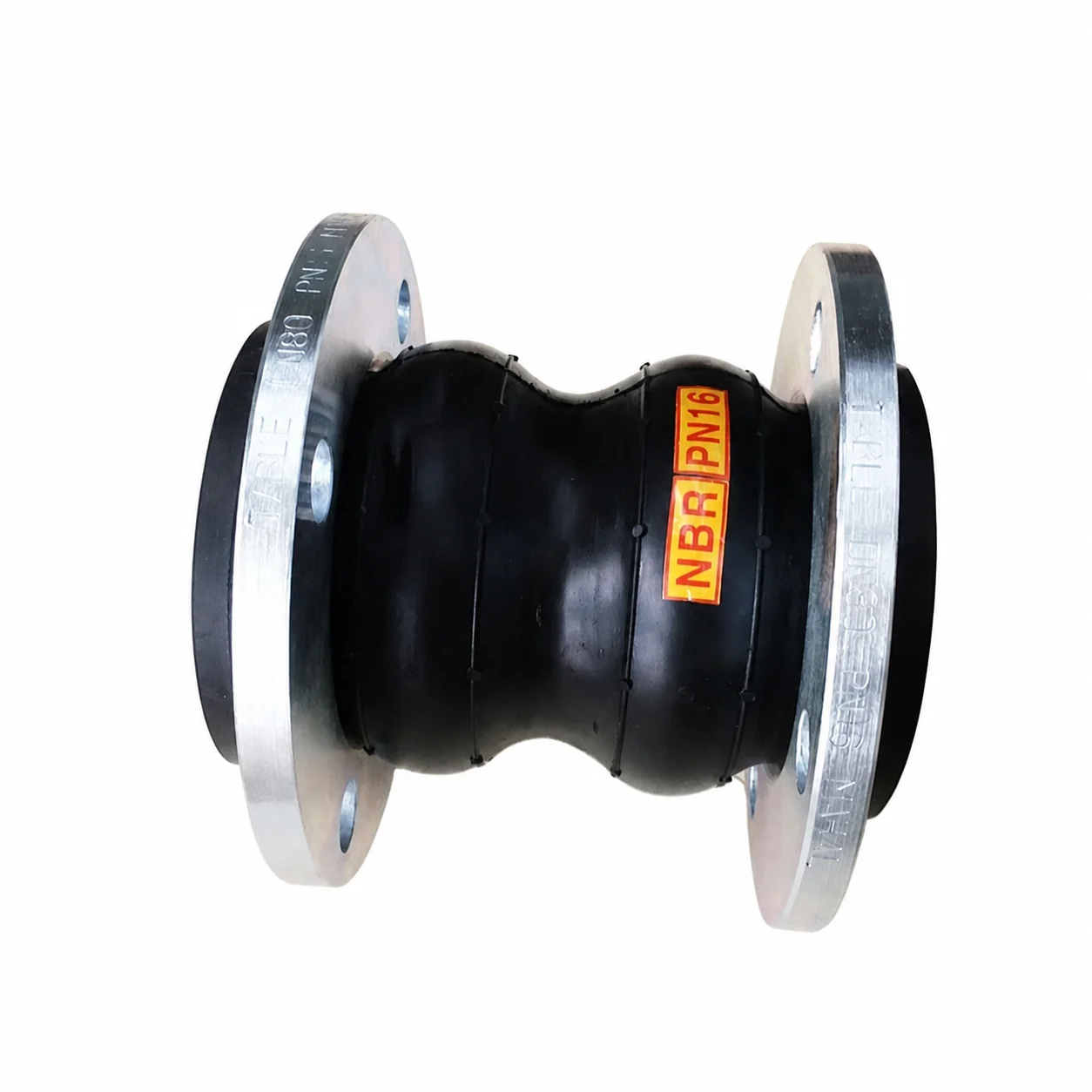 DN300 Pipe Connector Flange Type Rubber Bellow Pump Epdm Double Sphere Expansion Joint